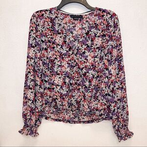 Sanctuary Floral Wrap Blouse Size Small